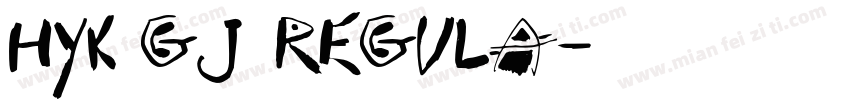 HYk2gj regula字体转换
